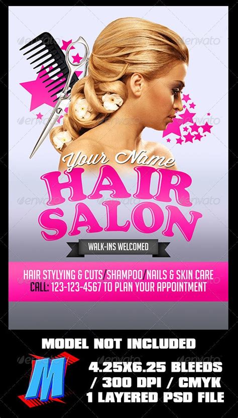 hair flyer template|salon flyer templates free printable.